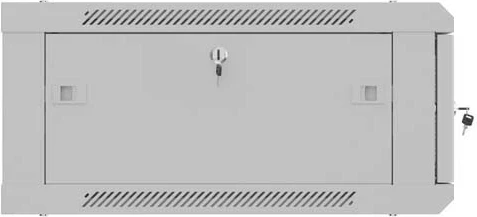 Kasë rack LANBERG 19" 4U 600x600, varëse, ngjyrë hiri, derë me vrima