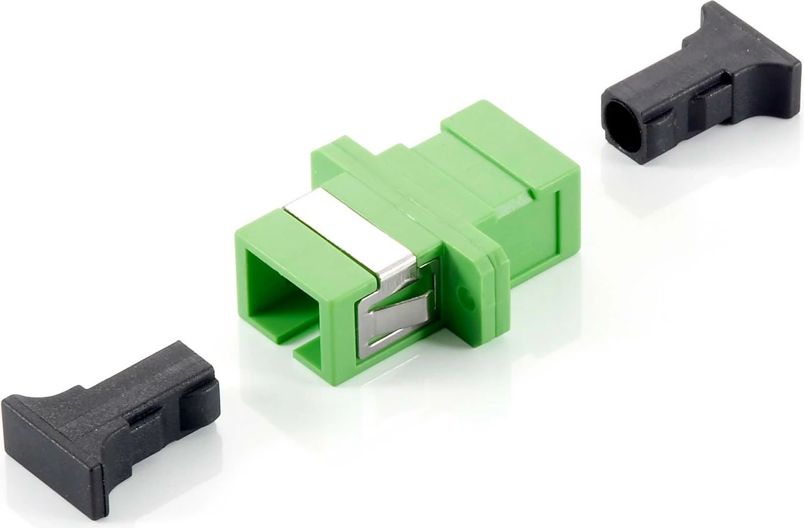 Adapter optik fibër SC APC Equip, Single-mode, Jeshil