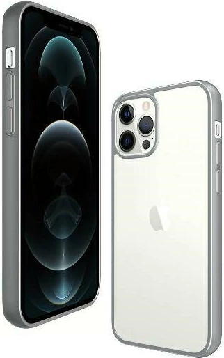 Mbështjellës PanzerGlass ClearCase për iPhone 12 Pro Max, transparent dhe argjendtë