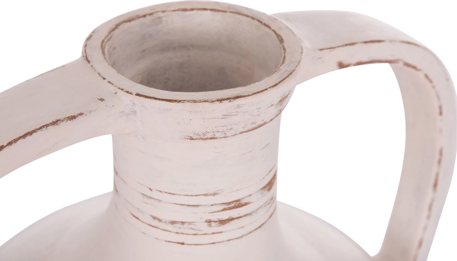 Vazo dekorative (amforë), terrakotë e bardhë, FEAX FH4676.02L, 35x35x58cm