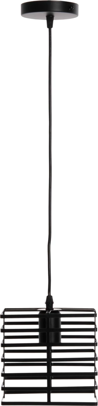 Llambë varëse tavani, kapak metali i zi, FH4131, 16x16x124H cm