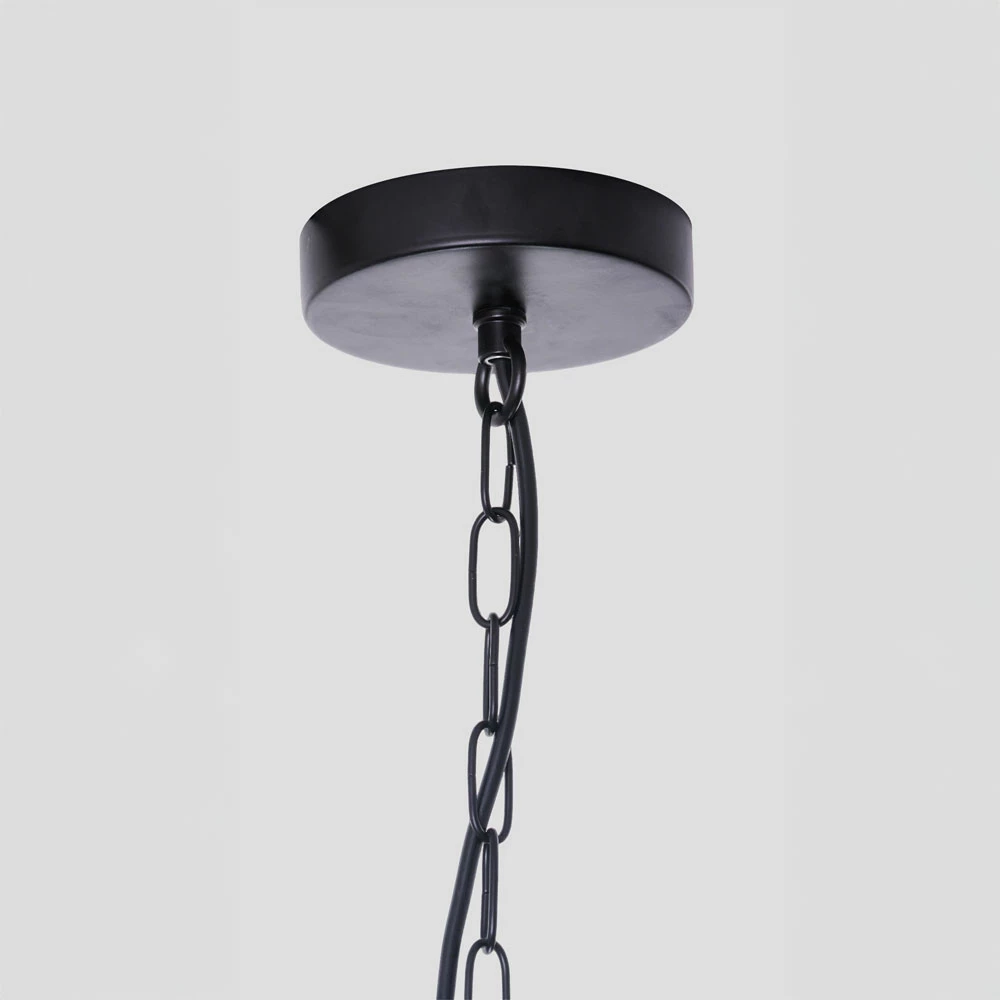 Llambë tavani prej hekuri, e zezë, 28x40.5cm