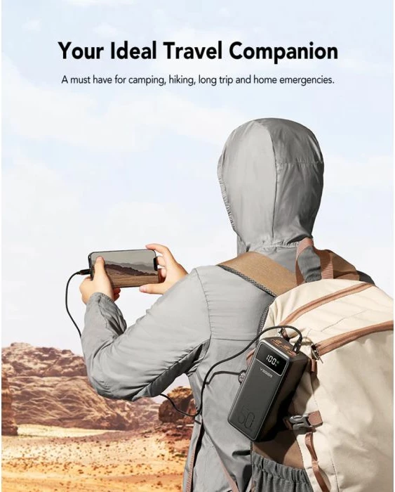 Powerbank VEGER W5001 Tank Lite 50000 mAh 22.5W, e zezë