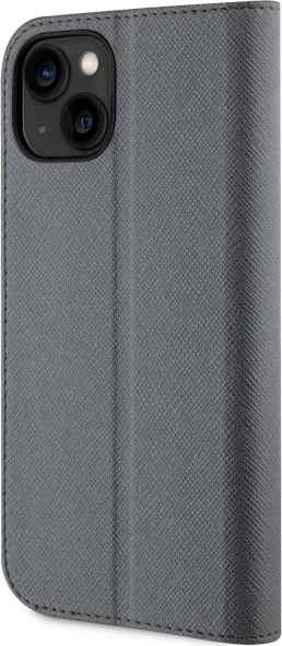 Mbështjellës Karl Lagerfeld KLBKP14SSANKCPG për iPhone 14 6.1", Saffiano Karl & Choupette, argjendtë