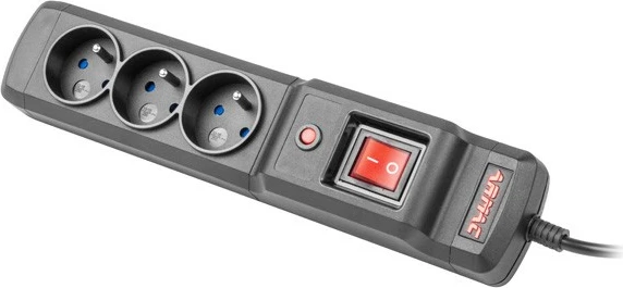 Prizë mbrojtëse Armac M3/15/CZ, 3 dalje, 1.5m, e zezë