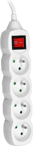 Zgjatues elektrik Tracer PowerStrip PowerWatch, 4 prizë, 3m, i bardhë