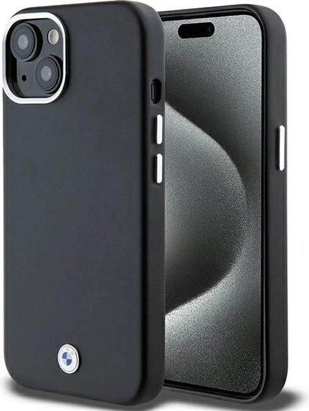 Mbështjellës BMW Signature Wrapped Metal MagSafe për iPhone 15/14/13, i zi