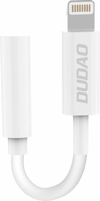 Adapter audio Dudao L16i, Lightning në 3.5 mm, i bardhë