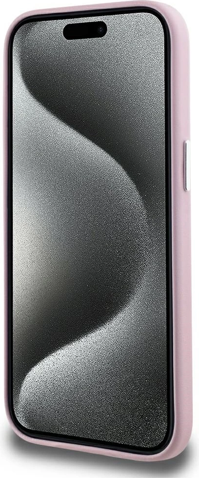 Mbështjellës Karl Lagerfeld FW Metal Plate MagSafe për iPhone 15, Rozë