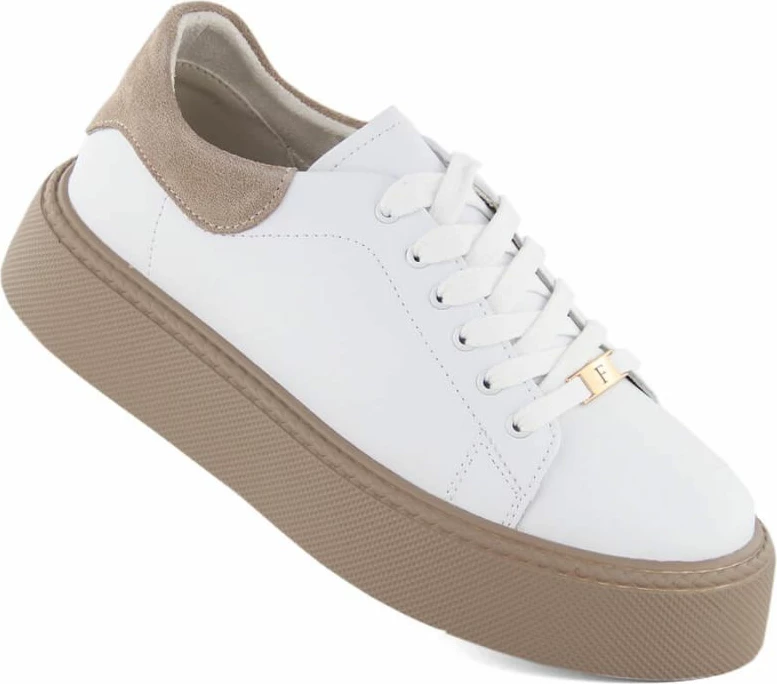 Këpucë platforme Filippo femra, të bardha