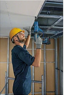 Kaçavidë elektrike Bosch GTB 18V-45 Professional, 18V, 4500 RPM, zi/blu