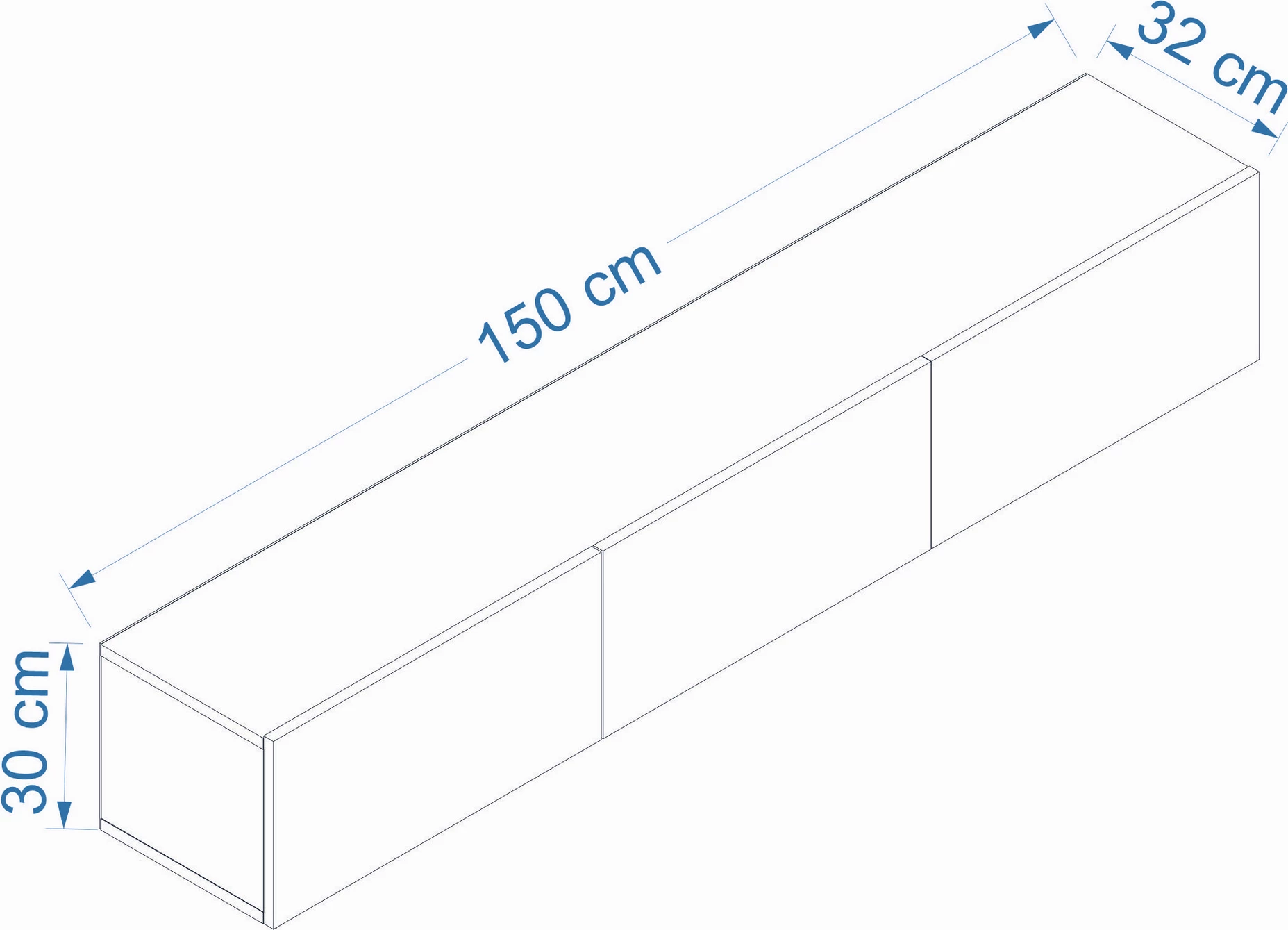 Komodë TV Skye Decor, ngjyrë pishë Atlantike