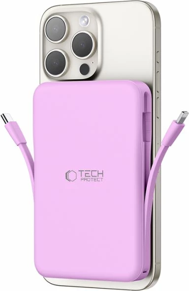 Powerbank Tech-Protect PB31 LifeMag 10000mAh, MagSafe, Violet