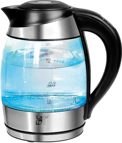 Çajnik elektrik Lafe CEG005, 1.8L, 2200W, i zi-argjendtë
