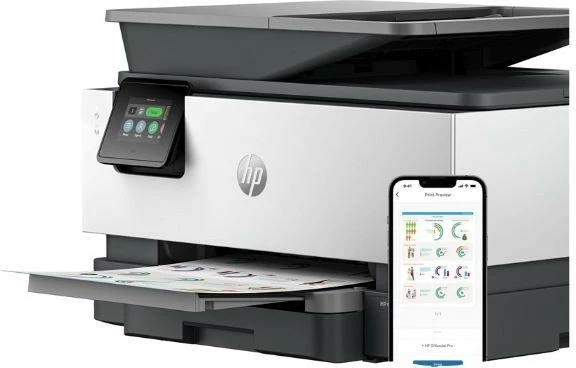 Pajisje multifunksionale HP OfficeJet Pro 9120b, 4V2N0B, me ngjyra, e zezë/gri/bardhë