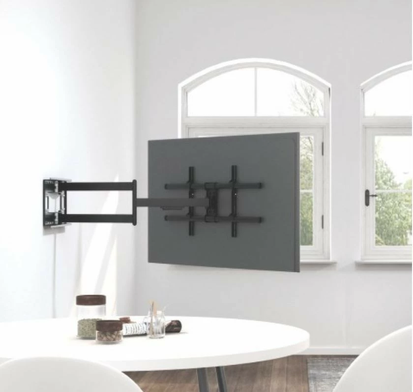 Mbajtës muri për TV Techly 362169, 43-80 inç, rrotullues, 50 kg, i zi