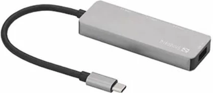 Hub USB-C SANDBERG 336-32, 1x USB 3.0 + 3x USB 2.0, argjendtë