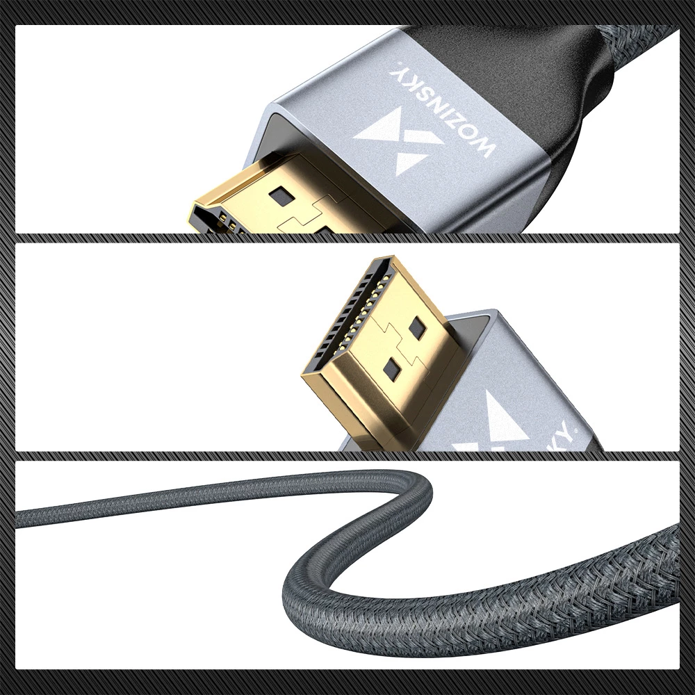 Kabllo HDMI Wozinsky WHDMI-50, 5m, 8K 60Hz, 48Gbps, argjendtë