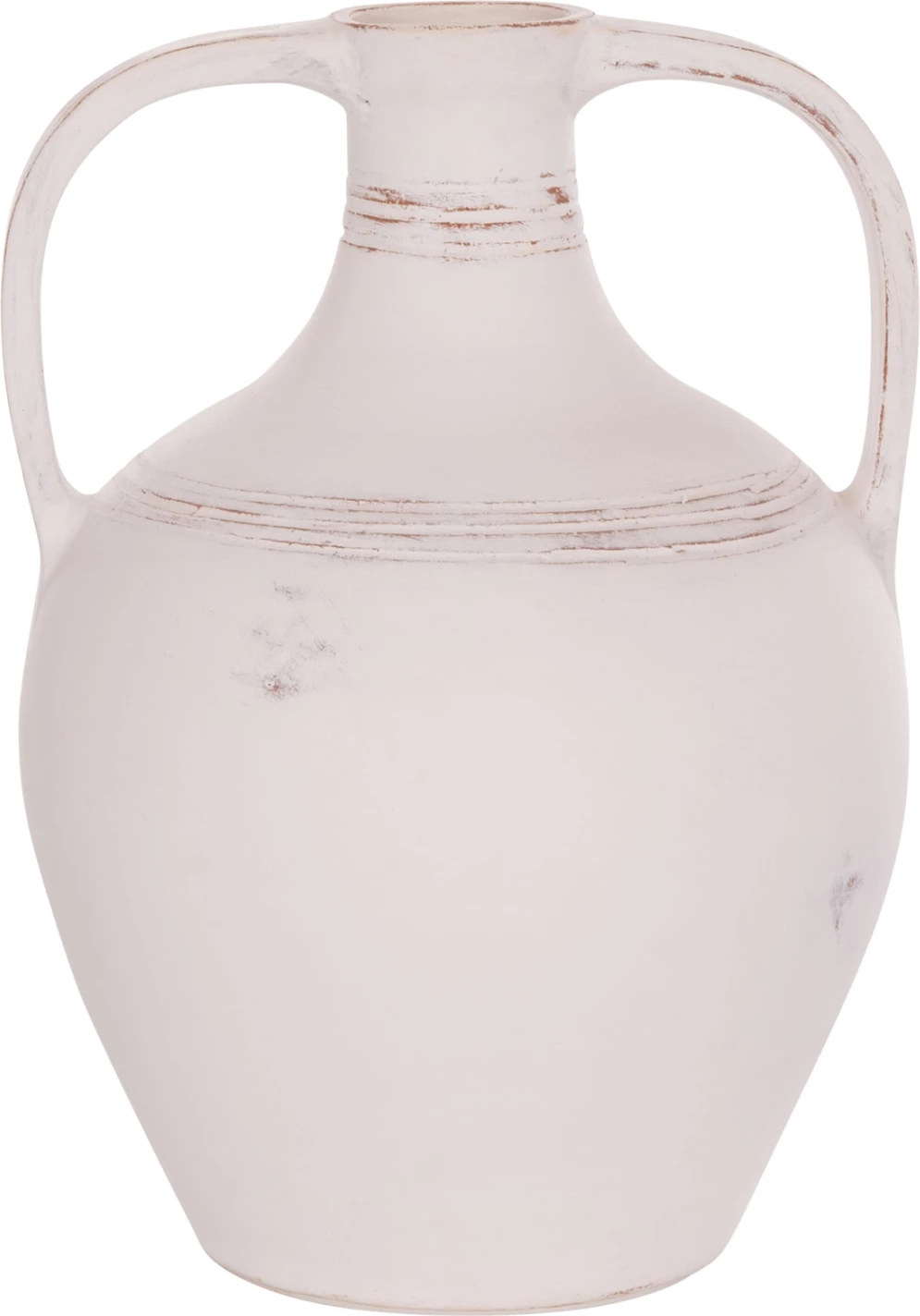 Vazo dekorative amforë, terrakotë e bardhë, FEAX FH4676.02S, 35x35x48cm