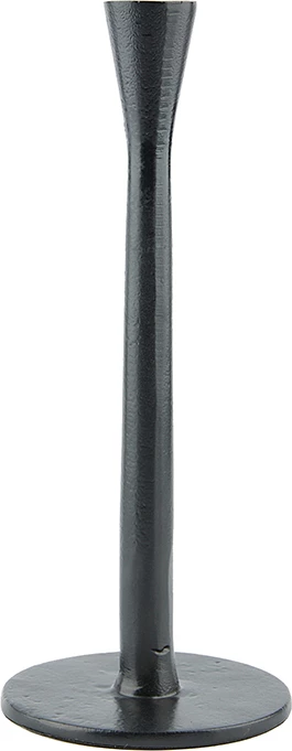 Mbajtës qirinjsh Lyse, alumin, i zi, 11x11x35cm