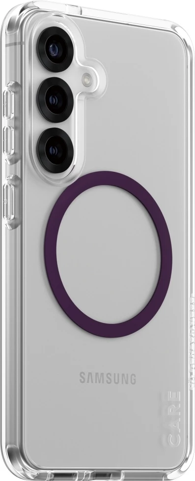 Mbështjellës PanzerGlass CARE Urban Combat për Samsung Galaxy S25, Transparent, Plum Purple