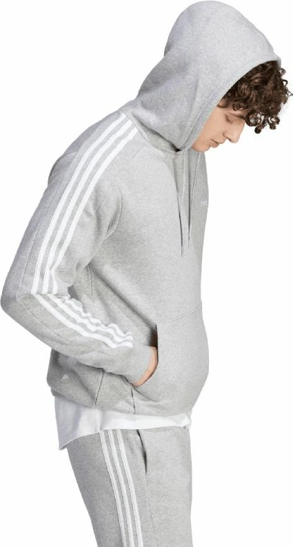 Duks me kapuç për meshkuj adidas, gri