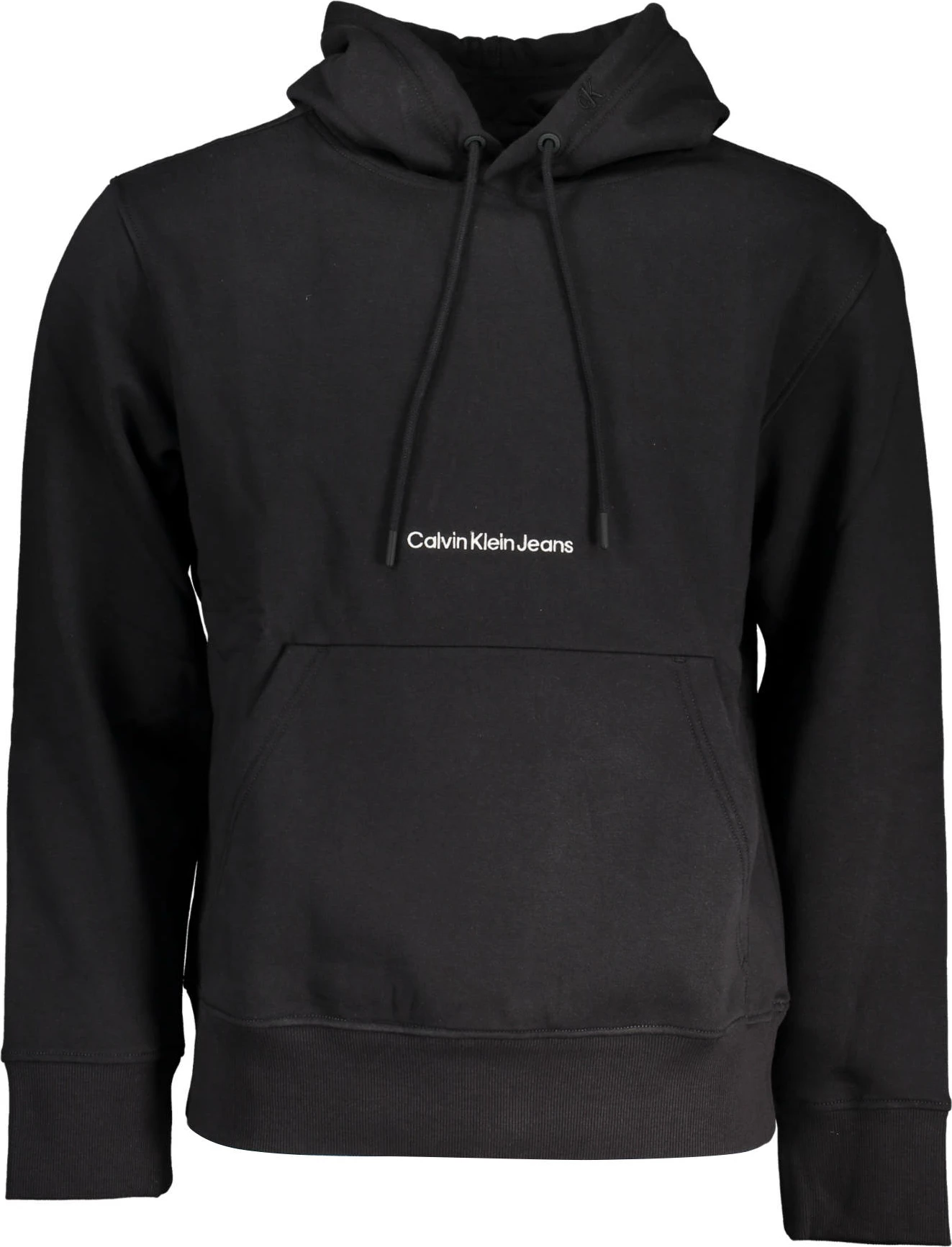 Duks me kapuç Calvin Klein për meshkuj, të zezë