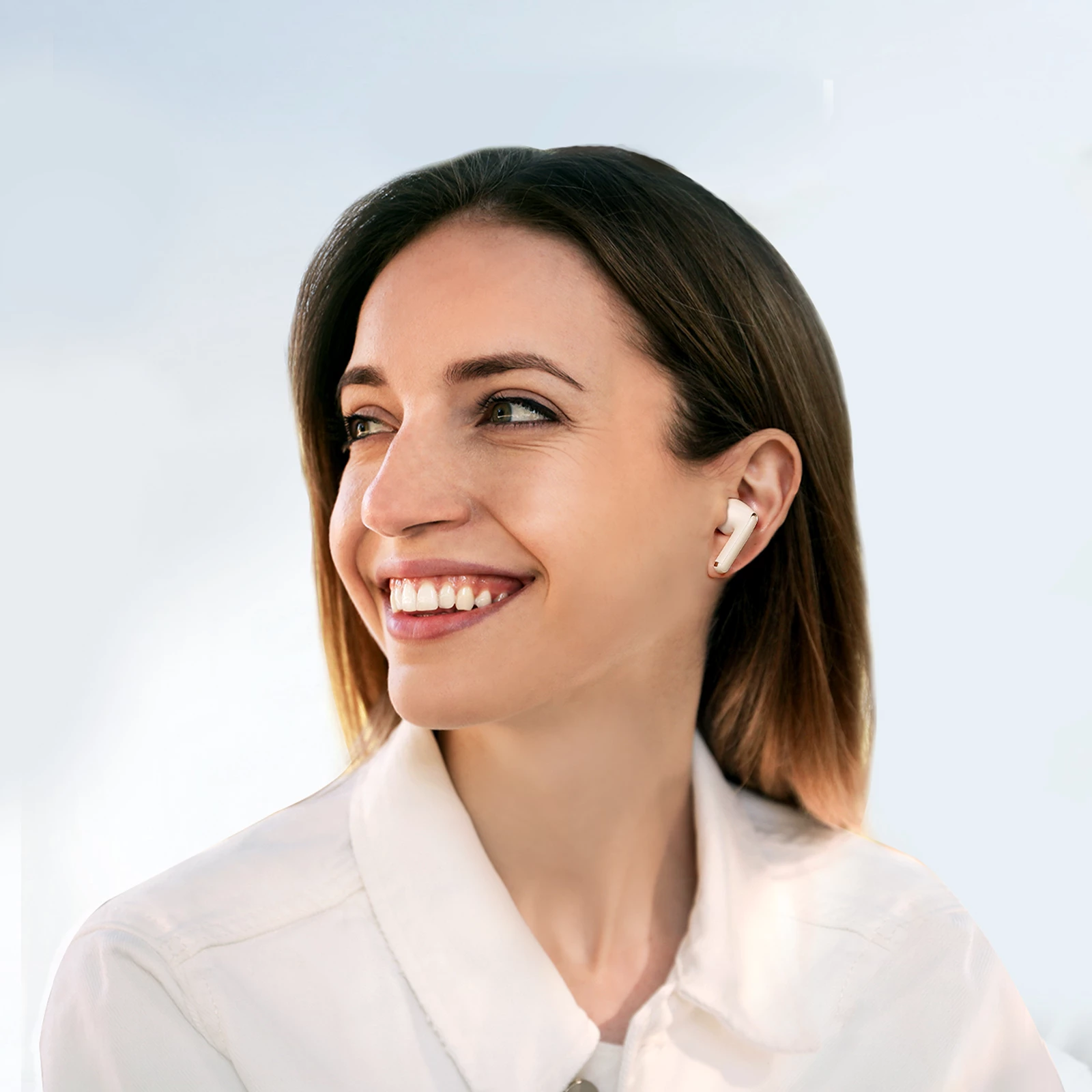 Kufje TWS Joyroom Funpods Series JR-FB1, Bluetooth 5.3, bezhë