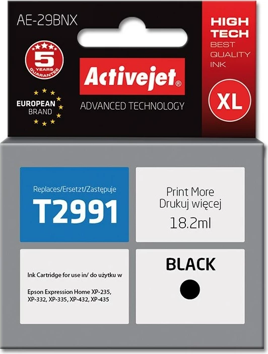 Ngjyrë zëvendësuese Activejet AE-29BNX për printer Epson, 18.2 ml