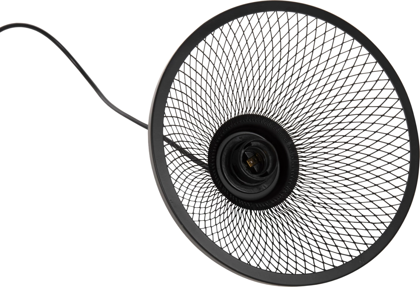 Llambë varëse tavani, rrjetë metali e zezë, FH4102, Φ25x115Hcm