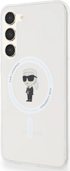 Mbështjellës Karl Lagerfeld IML Ikonik MagSafe për Samsung Galaxy S24+, transparent