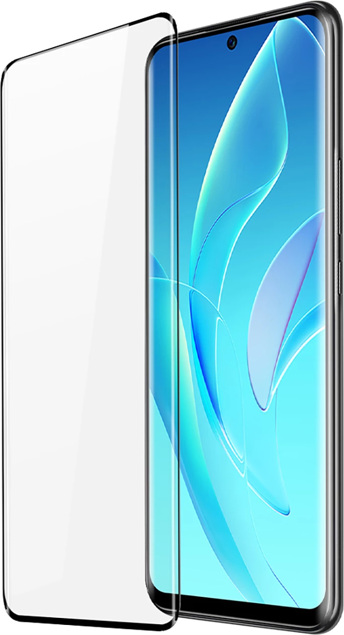 Xham i temperuar Dux Ducis Curved Glass për Honor 60 Pro, me kornizë të zezë