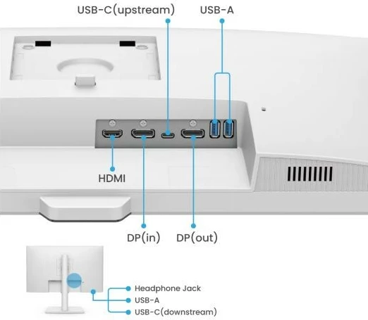 Monitor Benq GW2790QT, 27", 2K, IPS, 5ms, 100Hz, Bardhë