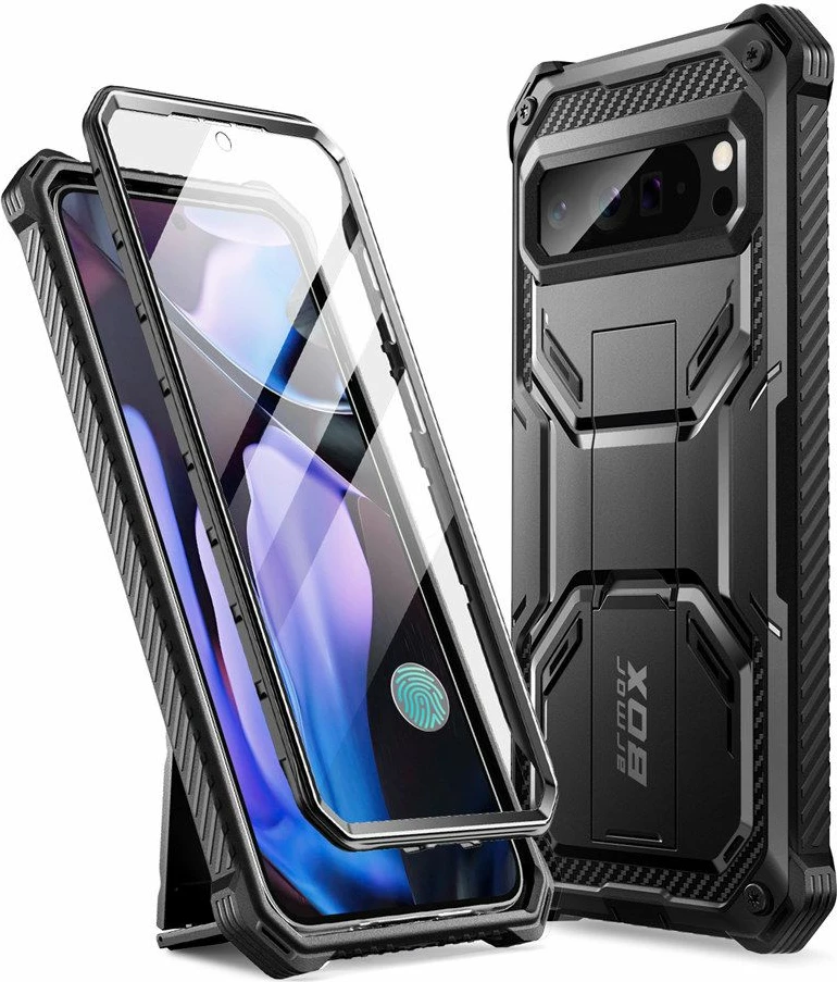 Mbështjellës Supcase ArmorBox për Google Pixel 9 Pro XL, i zi