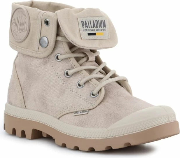 Çizme Palladium Pampa Baggy Wax për Femra, ngjyrë krem