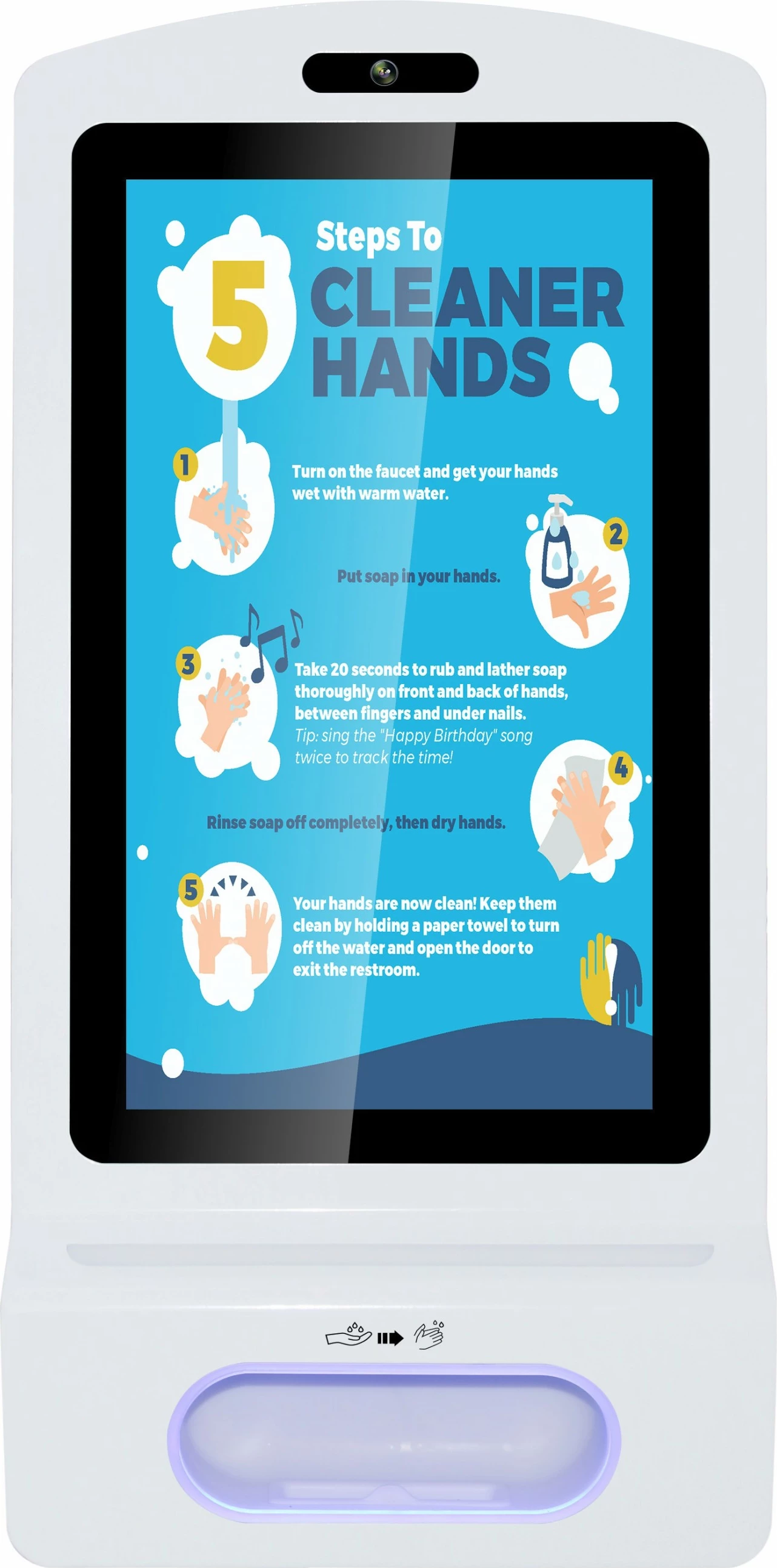 Terminal dezinfektimi ALLNET 21 Zoll, RK3288, ngjyrë bardhë