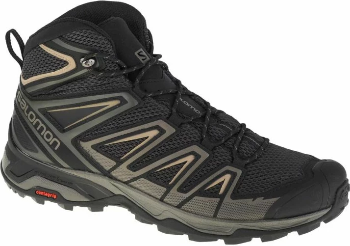 Këpucë për meshkuj Salomon X Ultra Mid 3 Aero, të zeza