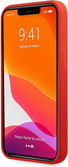 Mbështjellës Ferrari FESSIHCP13XRE për iPhone 13 Pro Max 6.7", silikon, kuq