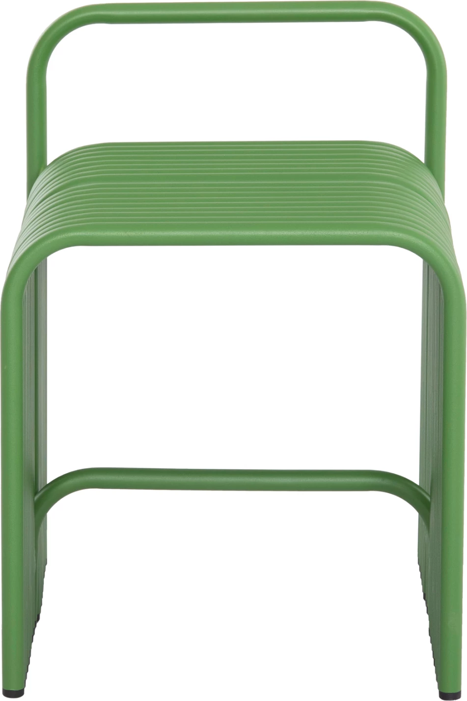 Karrige për bar INTREPID, alumin, ngjyrë e gjelbër, 40x38x55H cm