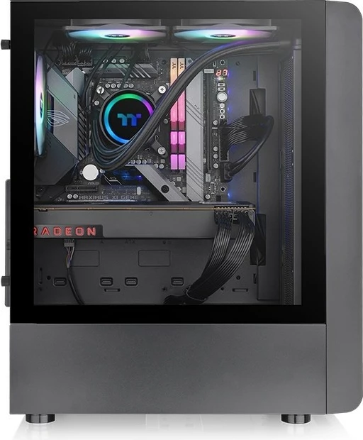 Kasë Thermaltake S200 Tempered Glass ARGBx3, Midi Tower, e zezë