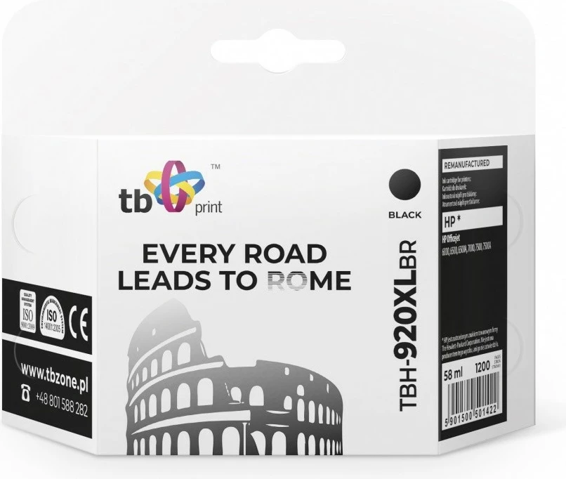 Toner TB Print TBH-920XLBR për HP Officejet, i zi