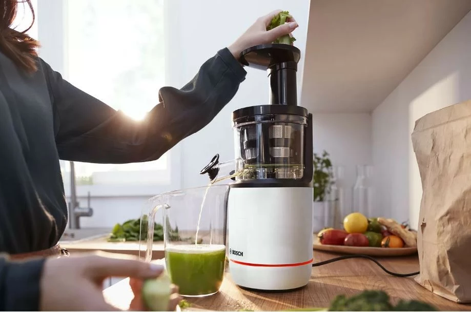 Shtrydhëse frutash Bosch MESM500W, 1000 ml, 150 W, Bardhë - Zi