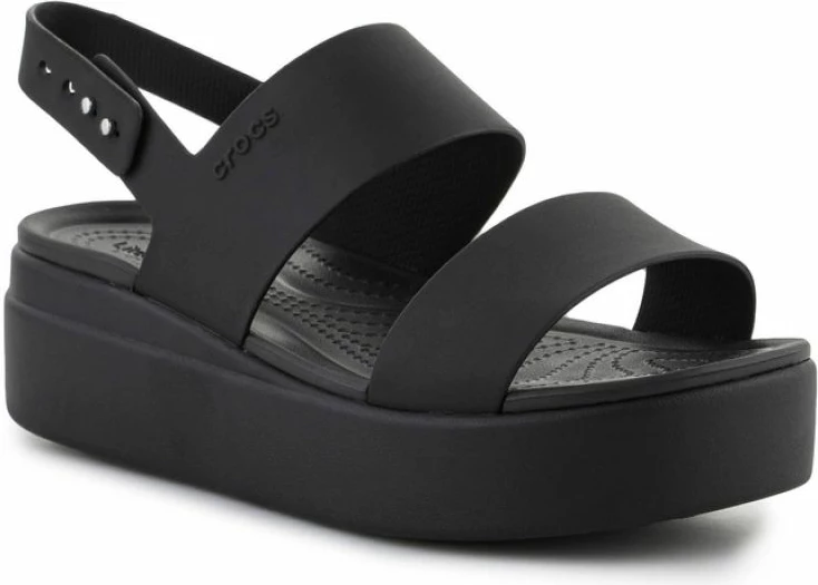 Sandale për Femra Crocs Brooklyn Low Wedge W, të zeza