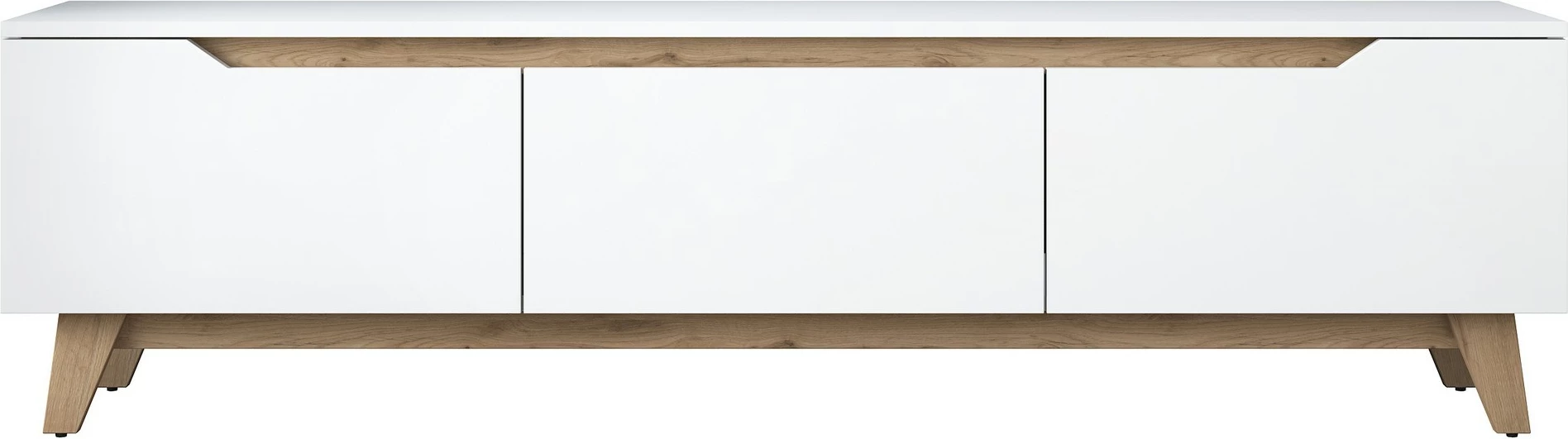 Komodë TV Hanah Home, D1 - 2472, ngjyrë e bardhë dhe arre