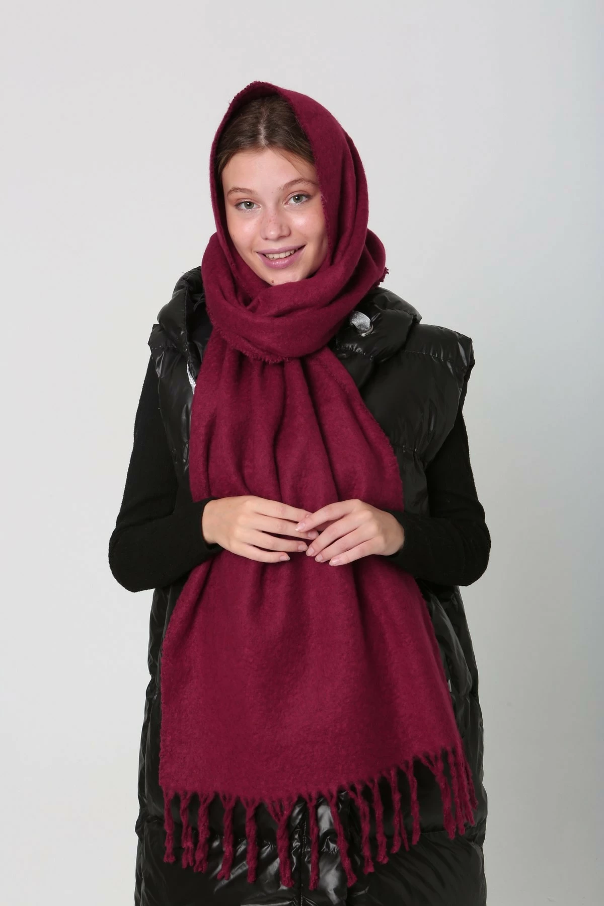 Shall ngjyrë e kuqe Claret, Jumeon, Sal1257