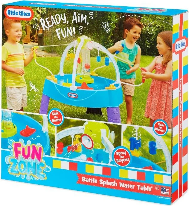 Tavolinë uji Little Tikes Battle Splash Water Table, shumëngjyrëshe, për fëmijë