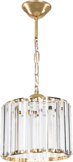 Llambë tavani Lavina, një dritë, ngjyrë ari, Φ20x20cm