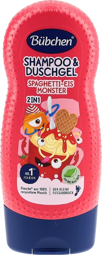 Bübchen Shampon & Xhel Dushi 2 në 1 "Përbindësh i akullores" 230ml