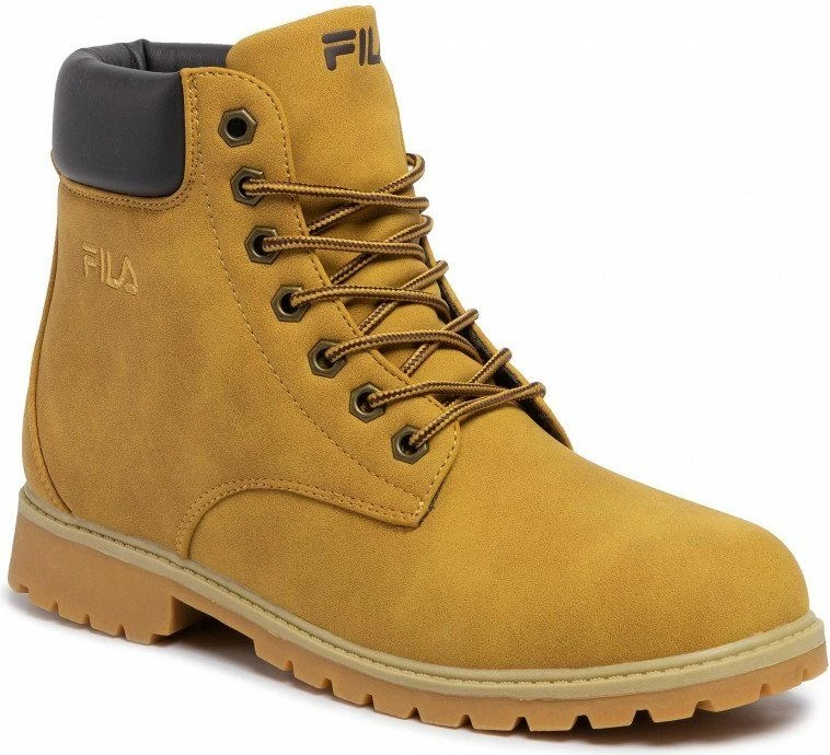 Këpucë Fila për meshkuj, ngjyrë kafe me portokalli