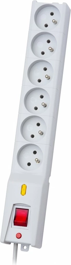 Mbrojtës rryme Lestar LX 610, 6 prizë, 1.5m, Gri